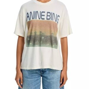 Anine Bing Cade Mushroom Graphic Tee